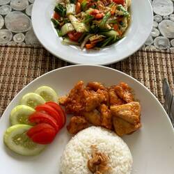 chicken tofu with vegetables