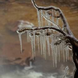 ... sondern gefriert unterwegs!