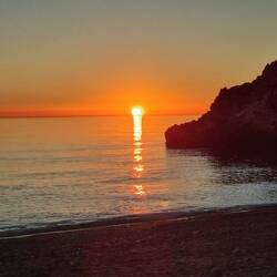 ... mit obligatem Sonnenuntergang!