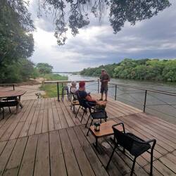 Terasse übern Kavango.