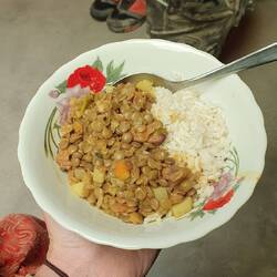 Free food for hungry cyclists ❤