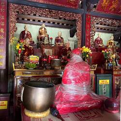 that's a mummy of a monk who died while meditating