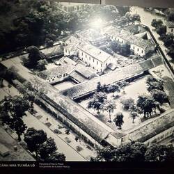 The prison from above before a part was demolished