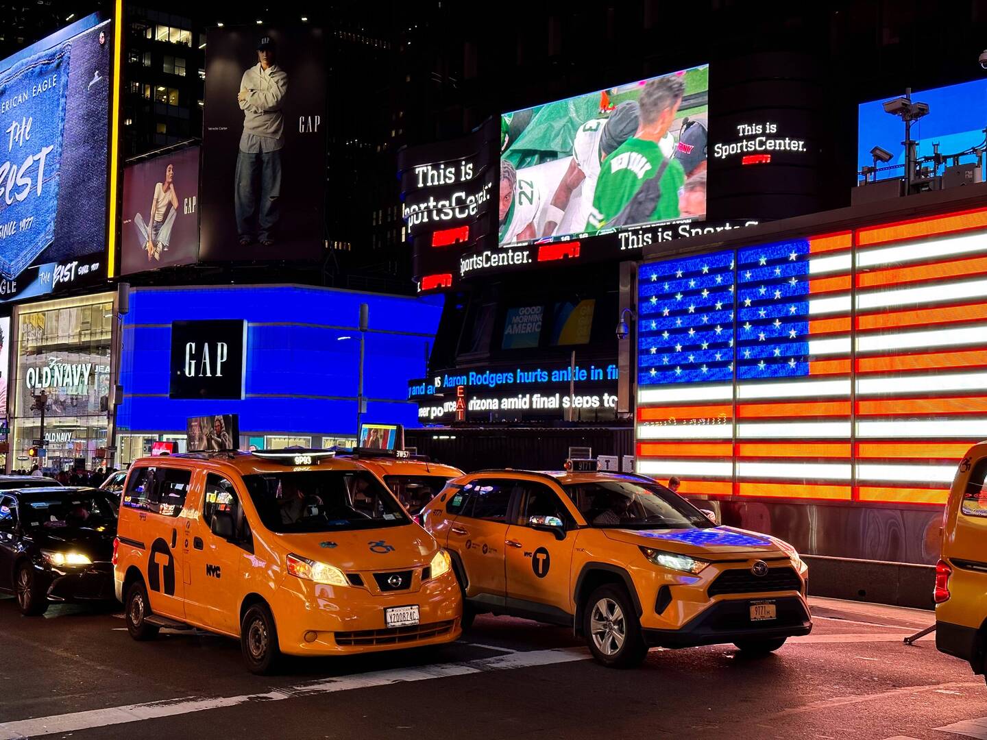 abends am Times Sqare
