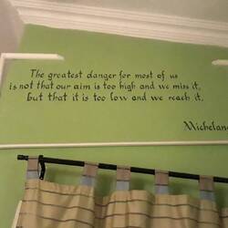Meglio puntare in alto e fallire, che puntare in basso e riuscire!