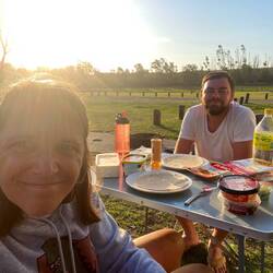 Abendbrot auf dem Crowdy Bay Camping