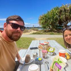 Frühstück am Meer