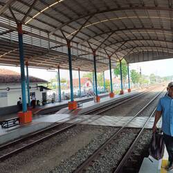 At Ngrombo Station...