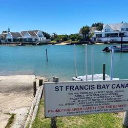 Luxury homes along St Francis Bay Canals