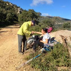 A steady climb up to the cork forest