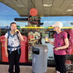 A welcome stop on a very hot day!