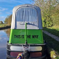 Morning Star moored ahead of us