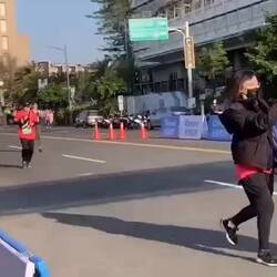 Crossing the finish line