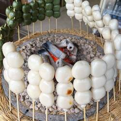 Mochi skewer: miam! Miam!