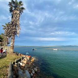 The lagoon fills up during high tide