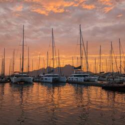 Die Marina in Abendstimmung