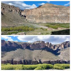 Rio Pinturas Gorge; end of the walkway / view of the other side