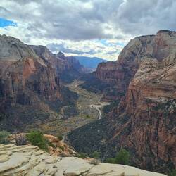 Blick von Angels Landing talauswärts