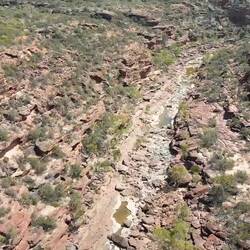 A video of the drone heading down it