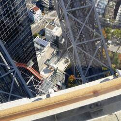 Blick durchs Loch von oben.