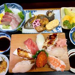 Dinner prepared by an old couple