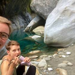 Behind the scenes, lunch break