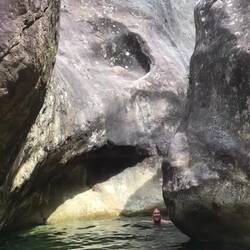 Brr. I'm learning to cold plunge. It challenges me.