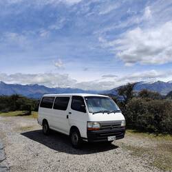 Photo presque sympa si le van n'était pas aussi sale... La faute au 40km/h probablement!