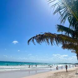 Der Strand von Tulum