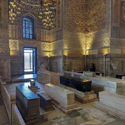 Inside the mausoleum