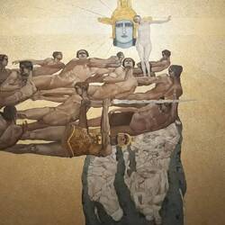 Allegoria dell'annessione del Trentino all'Italia