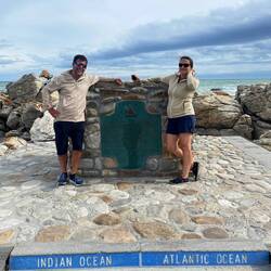 Southern-most tip and meeting point of two oceans