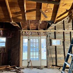 The front door will be replaced with one of a similar width.