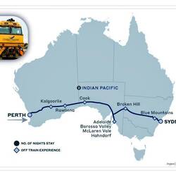 The Indian Pacific ... Perth to Sydney will be our direction.