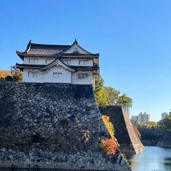 The moat of Osaka Castle
