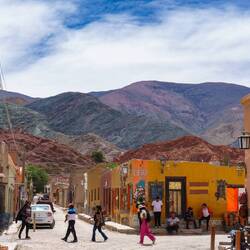 Punamarca's rainbow mountains