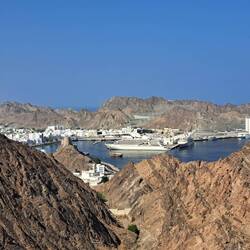 Ausblick auf die Yachten des Sultans