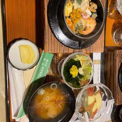 Abendessen war sehr schön angerichtet. Allerdings hauptsächlich Meeresfrüchte:/