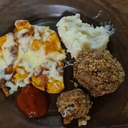 Zum Abendbrot hab ich Scotch Eggs gemacht