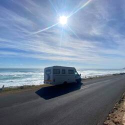 Driving along Cape Coast