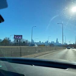 Chicago vom Highway aus