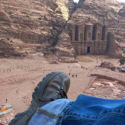 Vista da sopra l'ultima collina