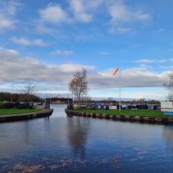 Passing Swanley Bridge Marina