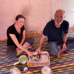 Bei Jumas Schwester eingeladen