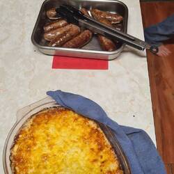 Und dann hab ich hier Abendbrot gemacht