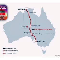 We get to travel in comfort through the Red Center of Australia.