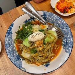 Crab noodles
