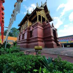 Hier in der Bibliothek, dem Hor Trai, werden die heiligen Schriften des Tripitaka aufbewahrt