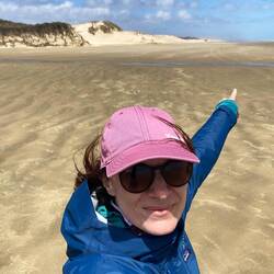 Und da geht's morgen früh lang - 30 Kilometer Strand, yippi yeah!