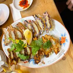 Coriander Gyoza in Kyoto
